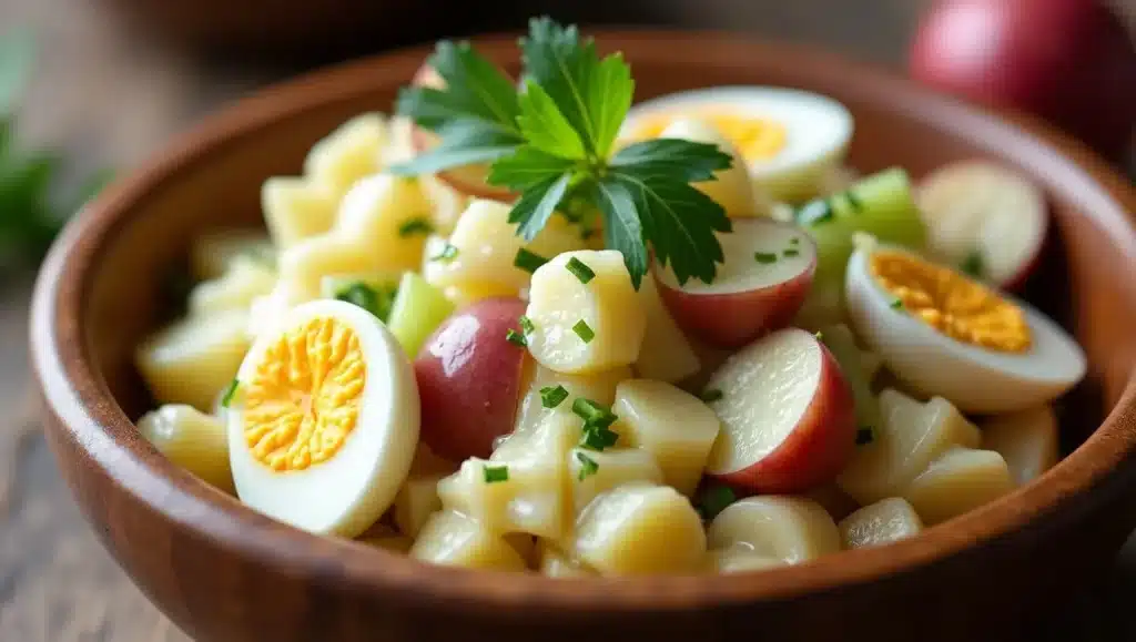 Best potato salad recipe ever with herbs and eggs